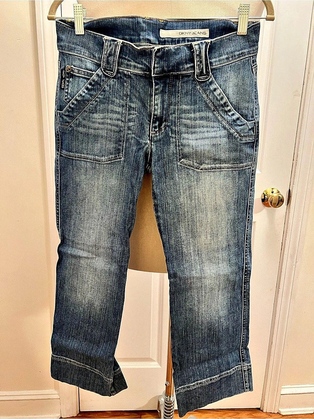 DKNY Boot Cut Jeans in Blue
